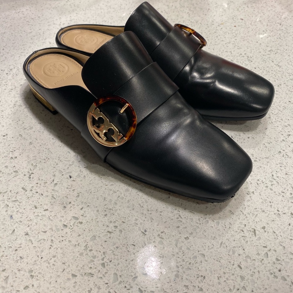 Tory Burch Leather Mule Loafer 7